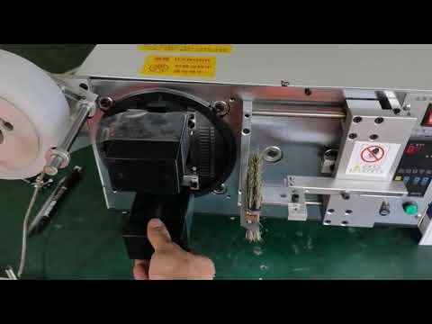 Dongguan Vacuz Semi Automatic Big Transformer Toroidal Bobbin Core Coil Taping Machine