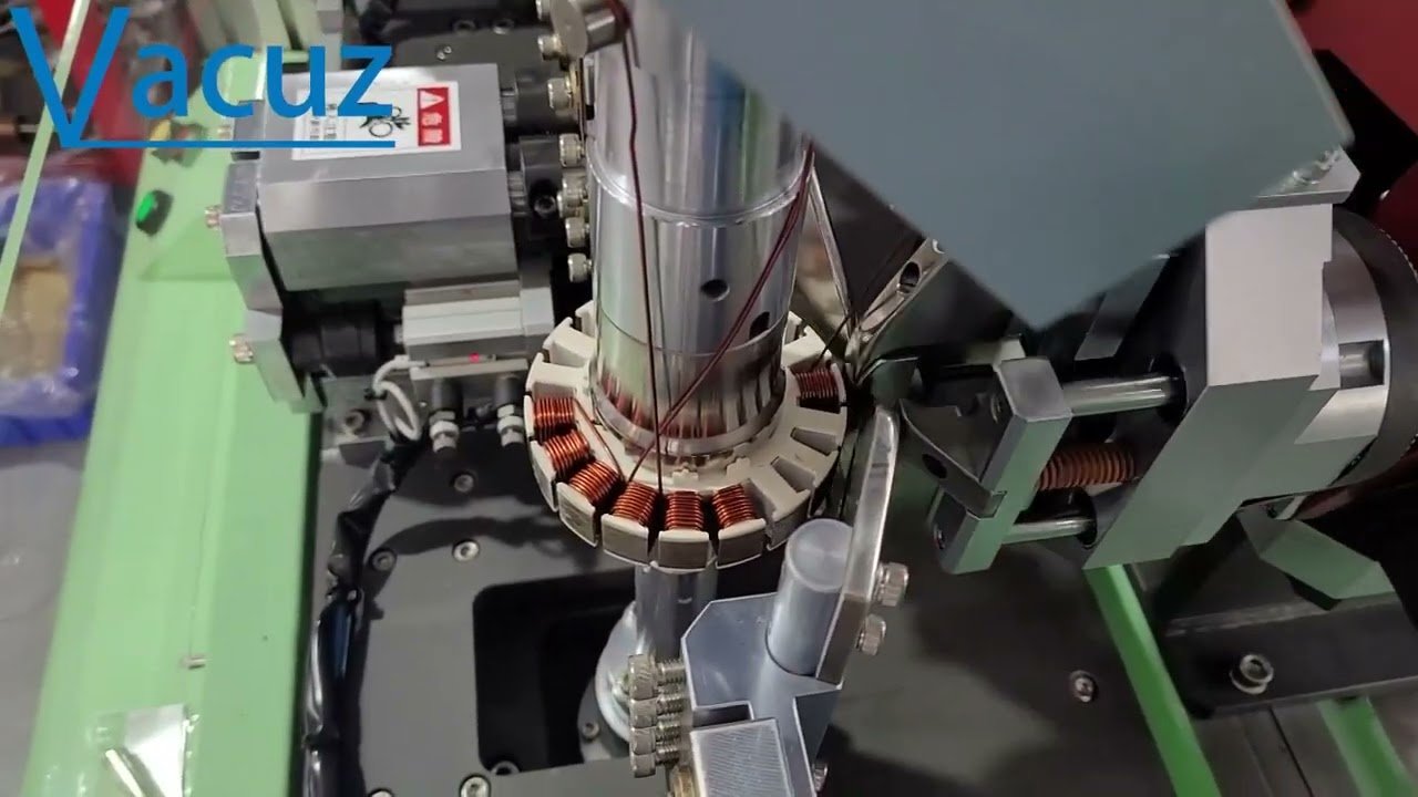 Double Stations Hub Motor Automatic BLDC Brushless Drone Stator Coil Needle Winding Machine Price