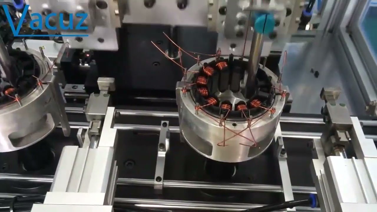 High Quality 2 Station Automatic Inner BLDC Brushless Drone Stator Motor Coil Needle Winding Machine