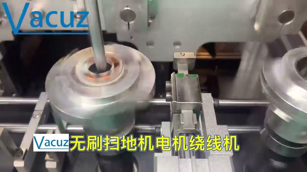 Floor Sweeper Motor Coil Four Spindles Automatic BLDC Brushless Inner Stator Needle Winding Machine