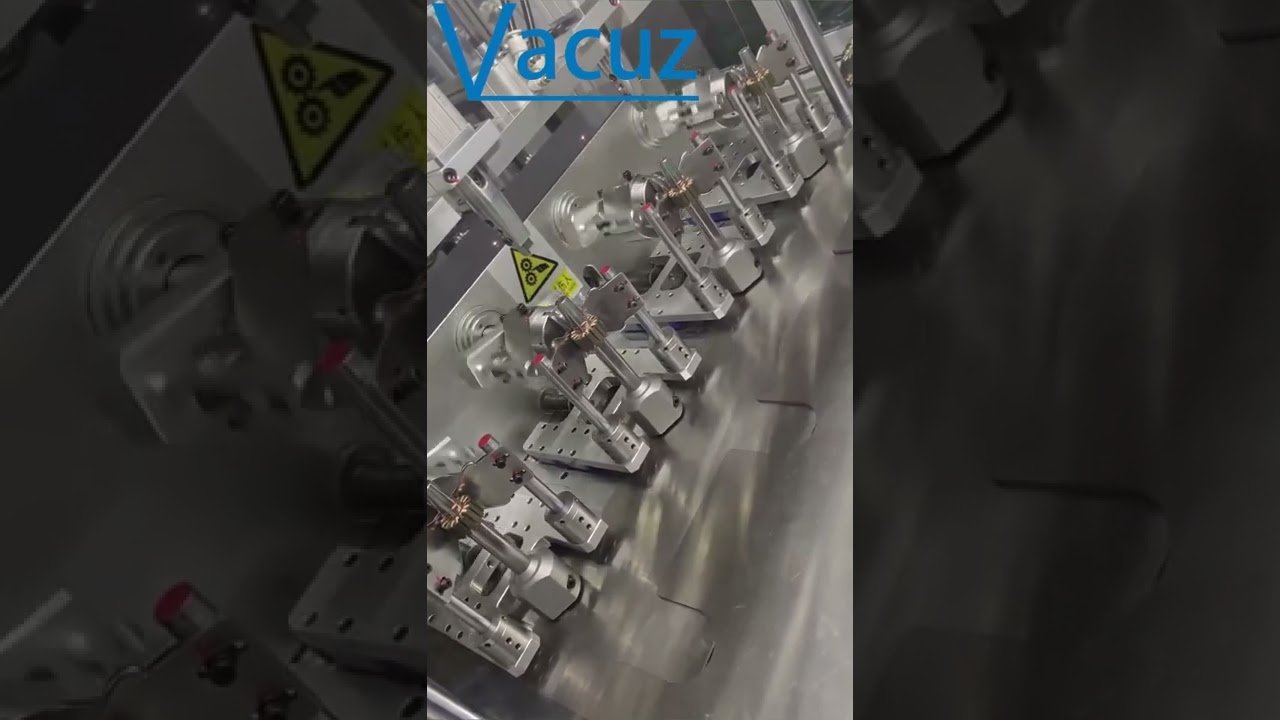 Four Stations Automatic BLDC Brushless Drone Outer Stator Motor Coil Flying Fork Winding Machine