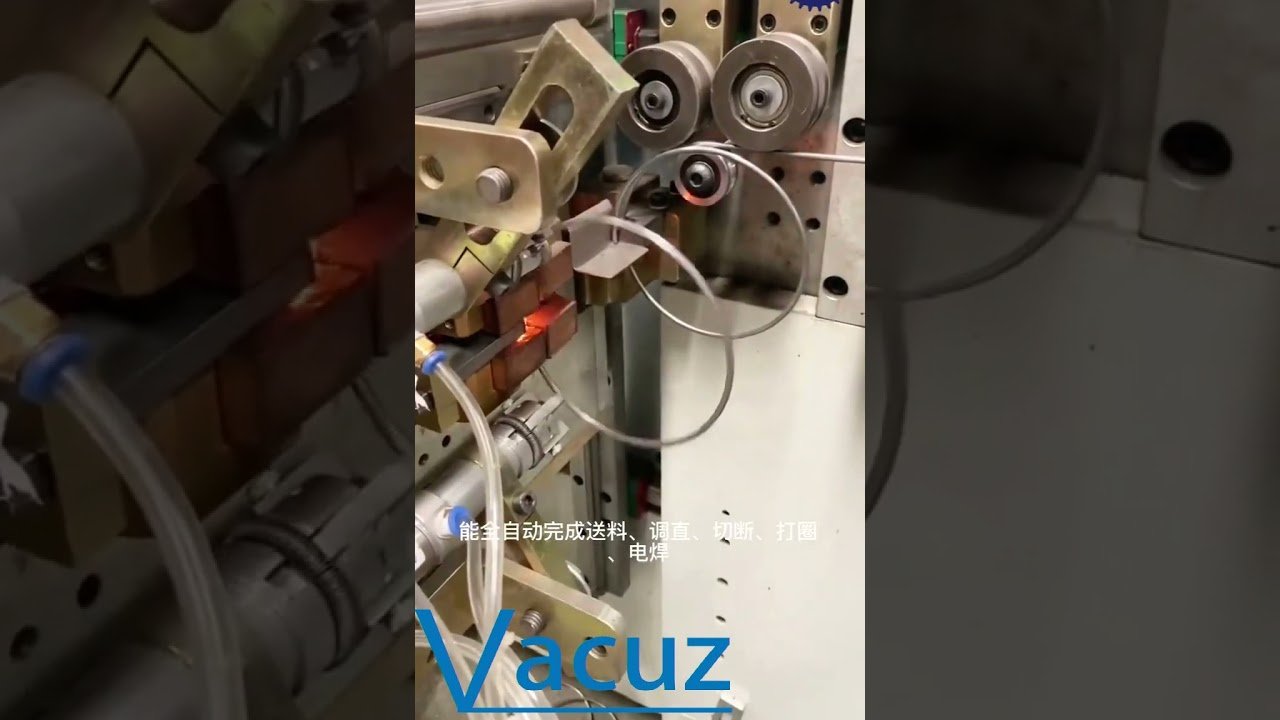Vacuz Automatic Circle Round Black Steel Wire Bending Welding Soldering Machine Manufacturer Price