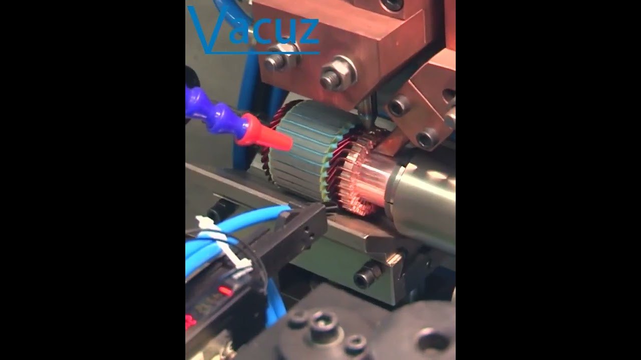 High Quality Automatic Hairpin Motor Armature Commutator Rotor Spot Welding Maachine Process