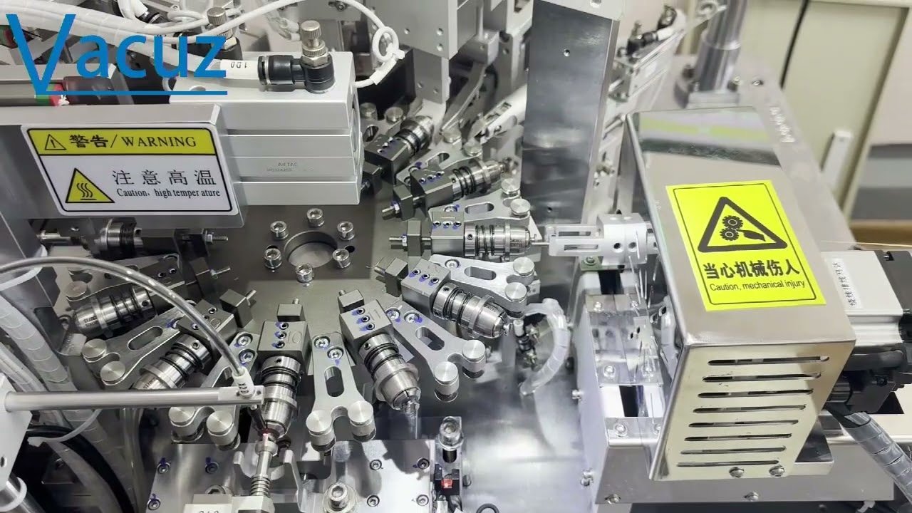 0805 CD Inductor Coil Vibrate Plate Feeding Automatic Needle Winding Lead Wire Spot Welding Machine