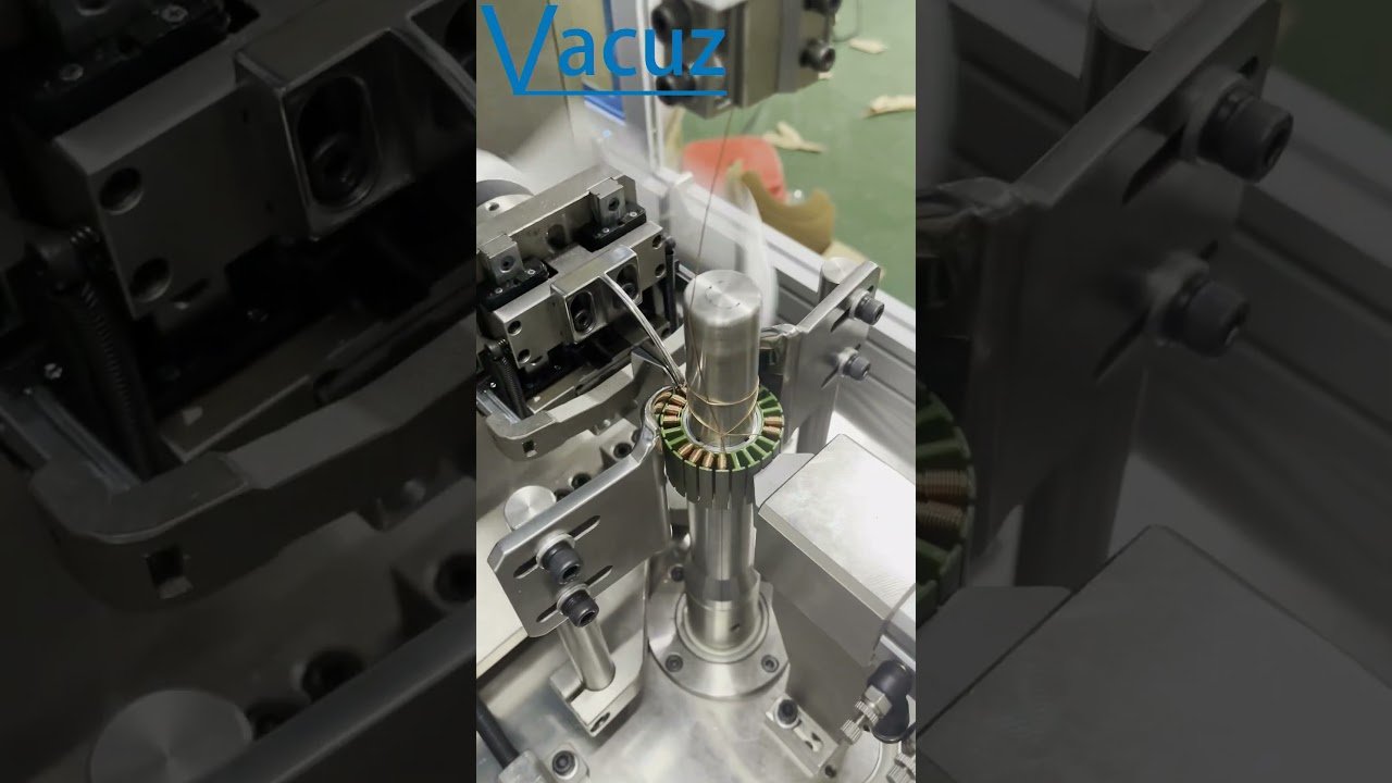 High Precision 2 Spindles Drone Motor Automatic FPV UAV Outer Stator Coil Fly Fork Winding Machine