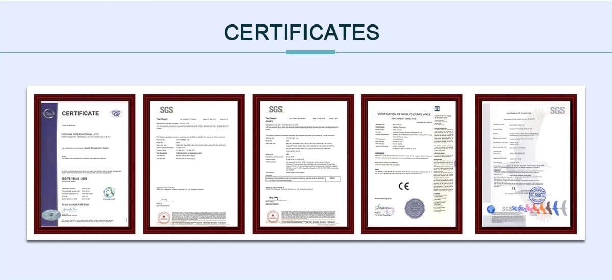 Vacuz Certificate