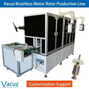 Brushless motor rotor production line