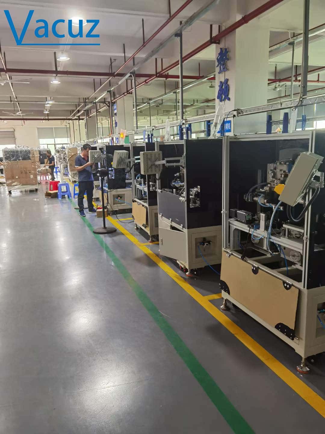 Vacuz Factory Automatic Transformer Coil Teflon Tube Insertion Winding Taping Casing Machine