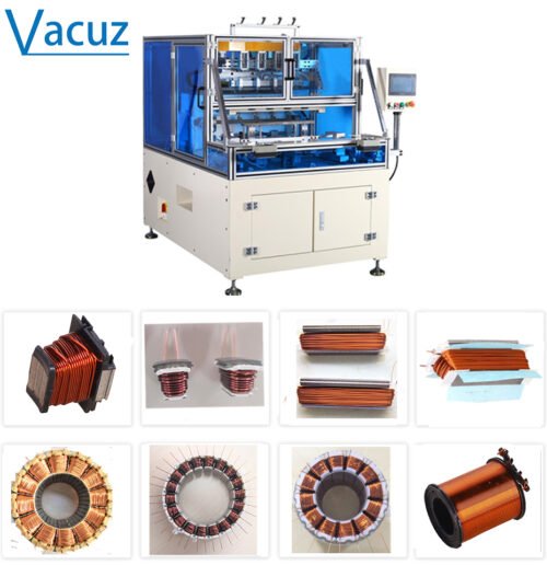 Macchina automatica per l'avvolgimento di bobine di statore a denti segmentati