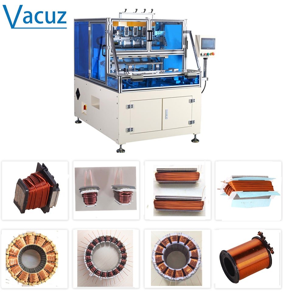Automatic segmented tooth stator coil winding machine