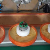 Three Stations Motor Automatic High Frequency Paint Dripping Machine For Stator