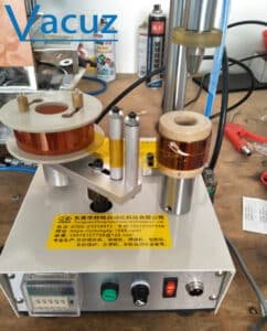 Máquina de enrolamento de fita de bobina toroidal de transformador semiautomático