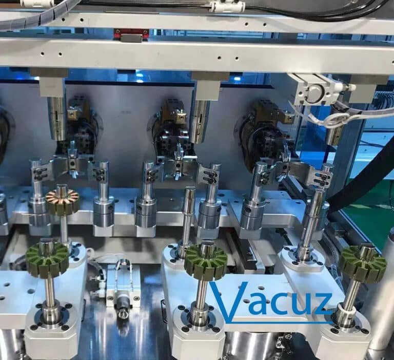 4 Spindles Automatic BLDC Brushless Drone Outer Stator Motor Coil Flying Fork Winding Machine