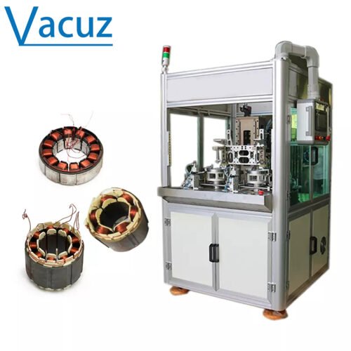 Factory Sale Double Stations Automatic BLDC Brushless Drone Inner Stator Lawnmower Motor Coil Needle Winding Machine