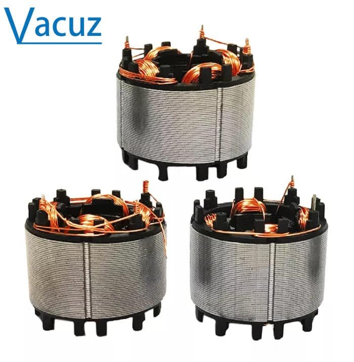 Motor de ventilador de resfriamento de quatro eixos de alta velocidade Máquina automática de enrolamento de agulha de bobina de estator interno sem escova BLDC
