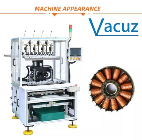 Více stanic BLDC Brushless Stator 8 vřeten Automatický vnitřní motor Skeleton Coil Needle Winding Machine