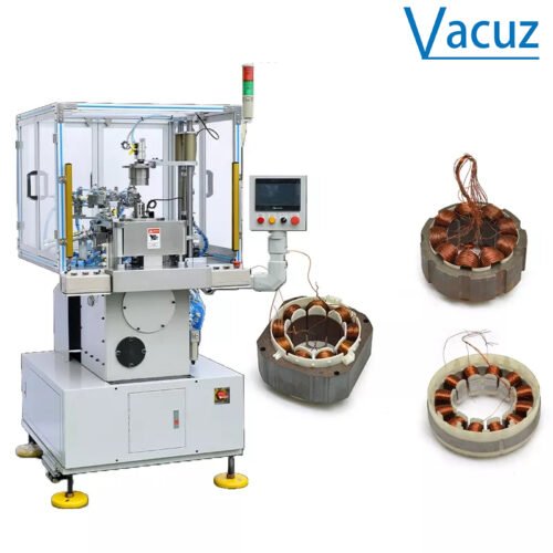 Precision Single Station Automatic BLDC Brushless Drone Inner Motor Stator Coil Pullup Needle Winding Machine