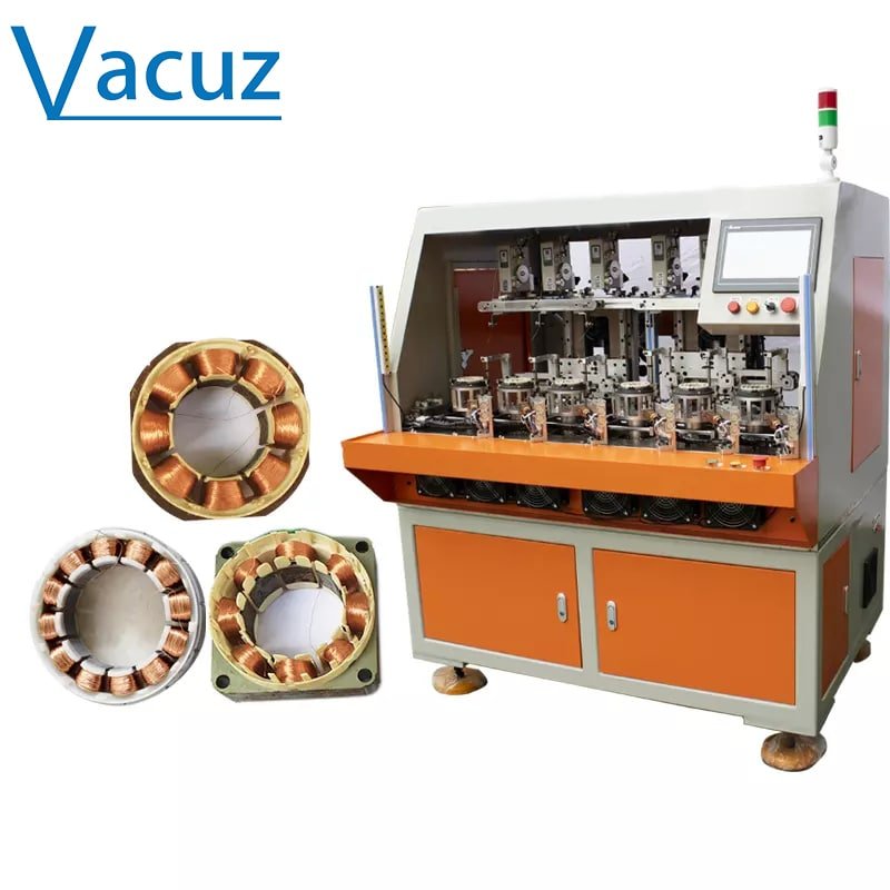Sechs Spindeln BLDC Brushless Drone Inner Stator High Speed Hair Dryer Automatic Motor Coil Needle Winding Machine