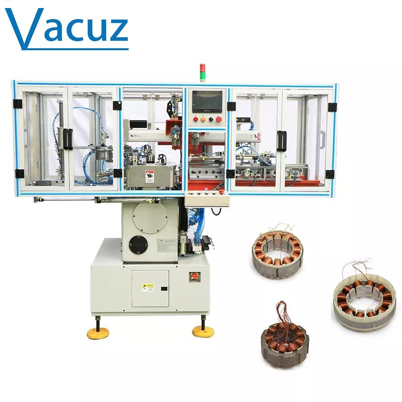 Vacuz Quality Automatic BLDC Brushless Drone Inner Stator Water Pump Motor Electric Tools Coil Needle Winding Machine Production Line