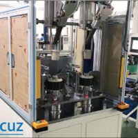 Precision Lineup Automotive Motor Two Spindles Automatic BLDC Brushless Outer Stator Coil 2 Stations Flying Fork Winding Machine