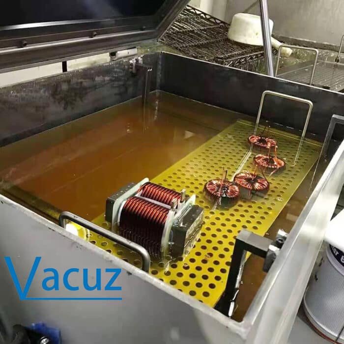 SingleDouble Tank Vacuz Automatische vacuüm impregneren transformator toroidal spoel inductor dompellak verf hoge capaciteit olie onderdompeling machine