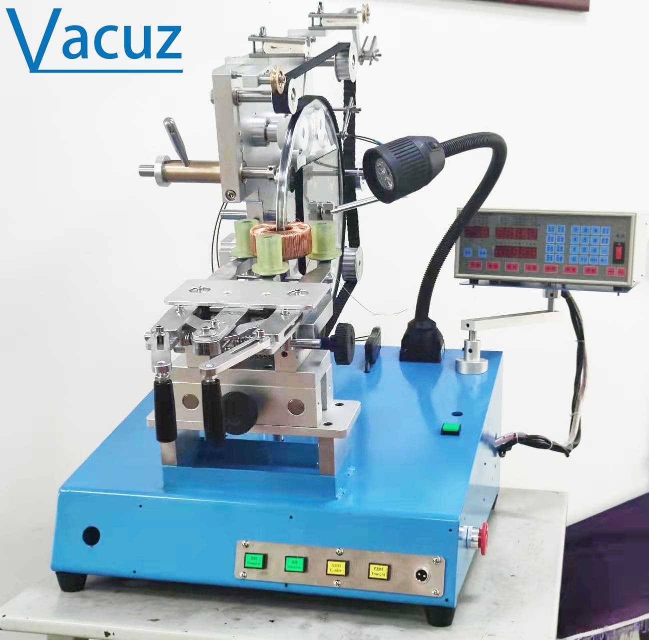 4/6/7/8 Inches Semi Automatic Differential Mode Toroidal Coil Inductor Side Slider Type Current Transformer Winding Machine