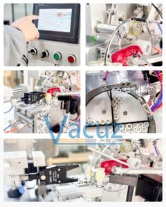 PLC Control Display Fully Automatic Small Differential Mode Toroidal Coil Inductor Side Slider Type Sensor Transformer Winding Machine For Sale