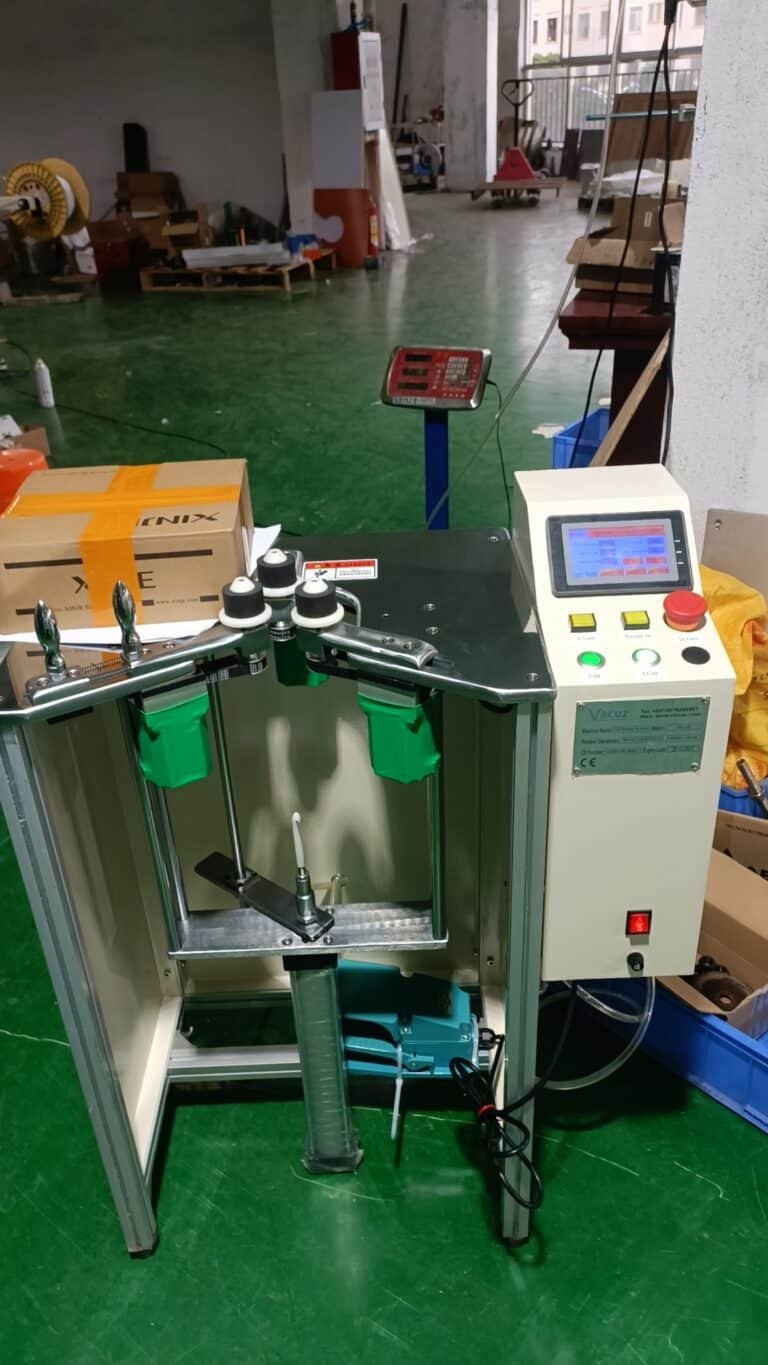 Vacuz Semi Automatic Toroidal Coil Inductor Crochet Hook Winding Machine Shipping to South Korea