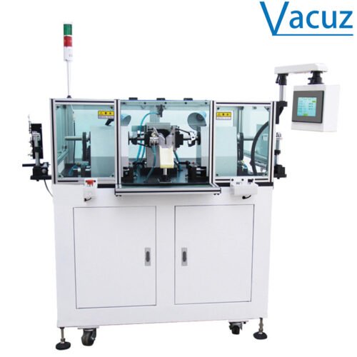 "Vacuz Double Spindle Flying Fork Automatic Single Station Brushed Armature Rotor Vacuum Cleaner Sweeper Motor Coil Winding Machine Equipment Manufacturer