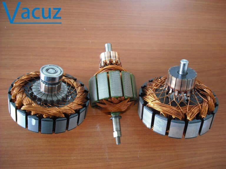 Vacuz Double Spindle Flying Fork Automatic Single Station Brushed Armature Rotor Vacuum Cleaner Sweeper Motor Coil Winding Machine Equipment Manufacturer