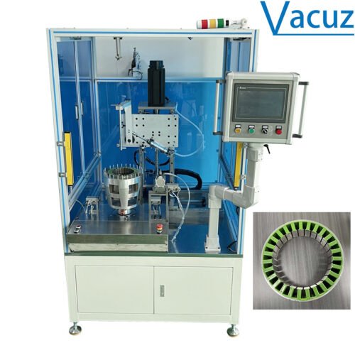 Customized Enlarged Size Single Station Vacuz Servo Automatic BLDC Brushless Inner Motor Stator Coil Needle Winding Machine Equipment