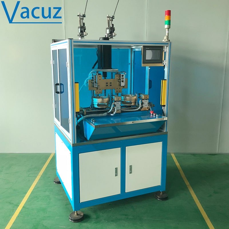 Fabriek directe verkoop twee as stations Vacuz automatische servo type BLDC Brushless Inner airconditioner motor stator spoel naald winden Machine fabrikant