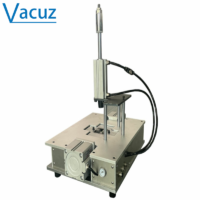 Pneumatic Cylinder Pressing Vacuz Semi Automatic Common Mode Toroidal Coil Inductor Feet Lead Wire Pin Schooling Forming Cutting Machine