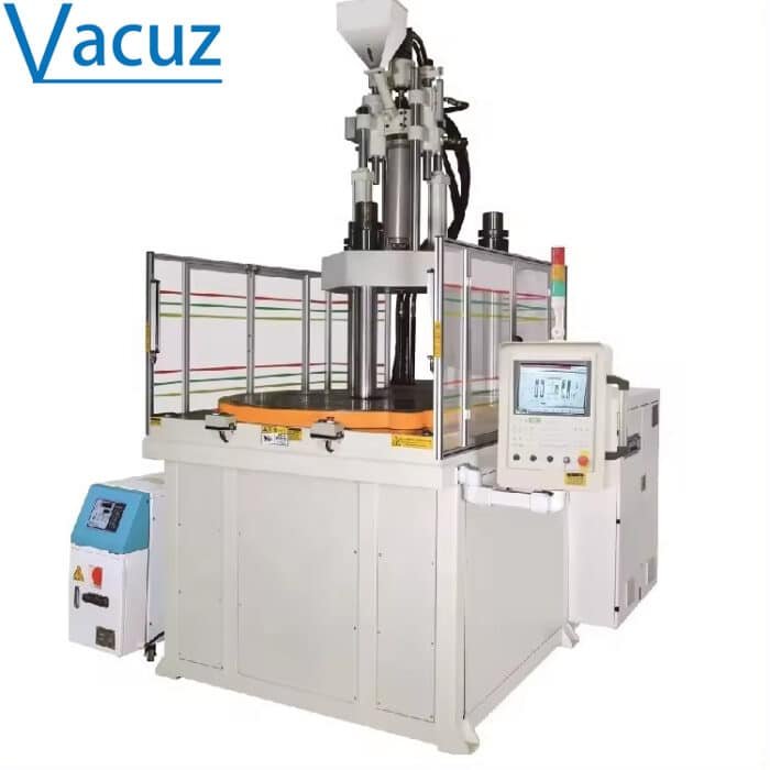120 Ton Factory Price Bakelite Rotor Network Transformer Molding Inductor Bobbin Coil Making Vertical Plastic Injection Molding Machine with Rotary Table