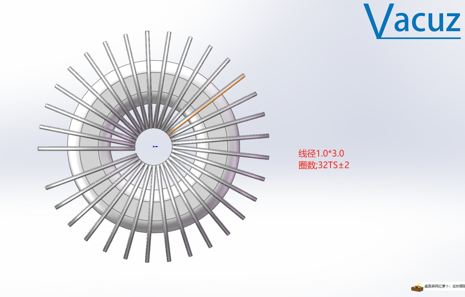 PFC Air Conditioning Coil Vacuz Automatic Toroidal Inductor Core Flat Copper Wire Crochet Hook Winding Machine