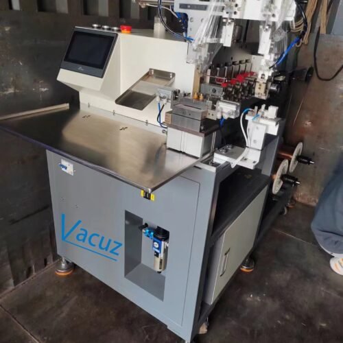 Vacuz R&D 全自动铁氧体磁芯大电流 PFC 扼流线圈空调器环形电感器钩针扁线垂直绕线机
