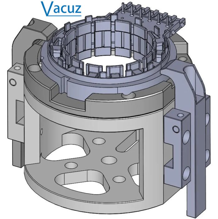 Vacuz R&D Two Stations Automatic Inner BLDC Brushless Motor Stator Coil Needle Winding Machine Equipment