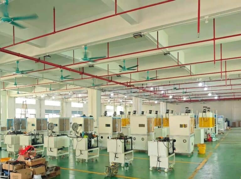 Vacuz Six Stations Flip Type BLDC Motor Stator Automatic Coil Winding Machine + Rotor Magnetic Insertion Machine Production Plant