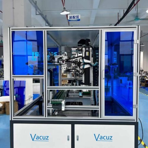 Vacuz 2 スピンドル自動 OBC (オンボード充電器) トランス自動車ボビン コイル リッツ線テーピング マシン機器