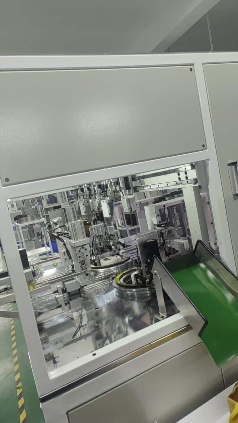 Two Stations Vacuz Automatic Common Mode Toroidal Coil Inductor Winding Machine + Toroidal Coil Lead Wire Cutting Forming Machine Shipping to India