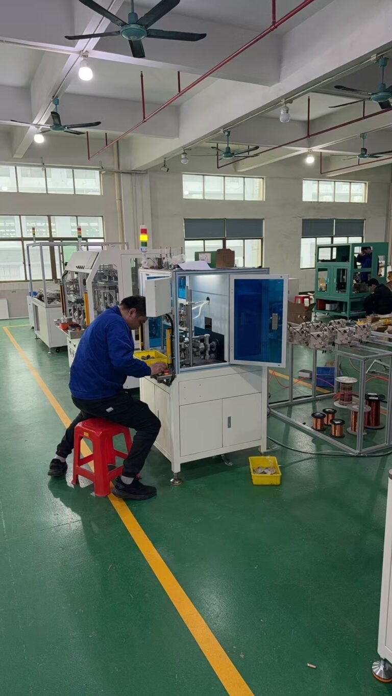 10 Sets of Vacuz Two Stations Automatic Drone FPV UAV Outer Motor Stator Coil Flying Fork Winding Machine Equipment Assembly