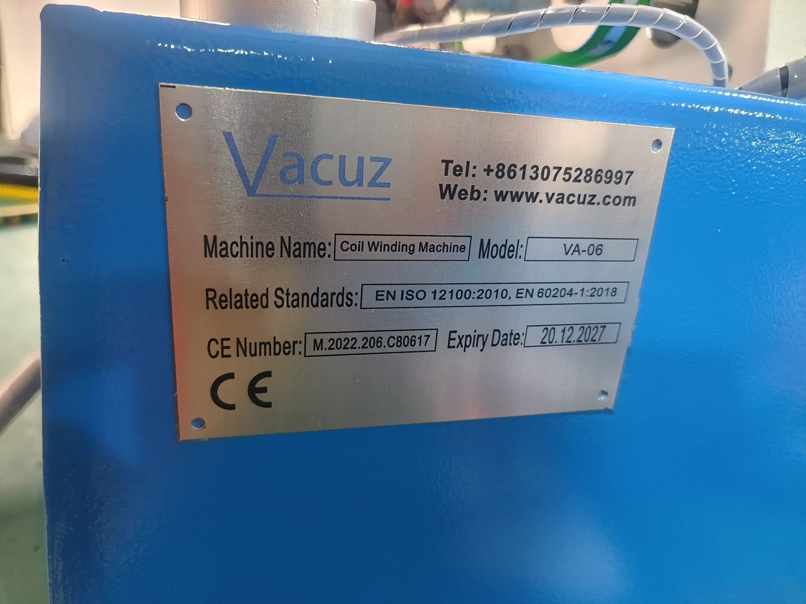 Vacuz 6 Inches SideEdge Slide Semi Automatic Toroidal Coil Inductor Winding Machine to Thailand