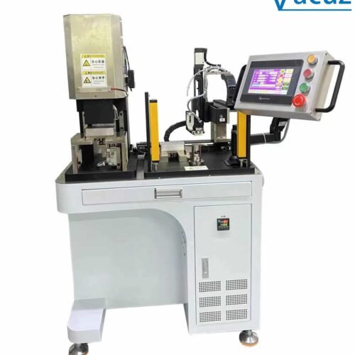 Vacuz Coreless Motor Coil Inductor Automatic Glue Dispensing Patch Pressing Tablet Forming Flatten Machine