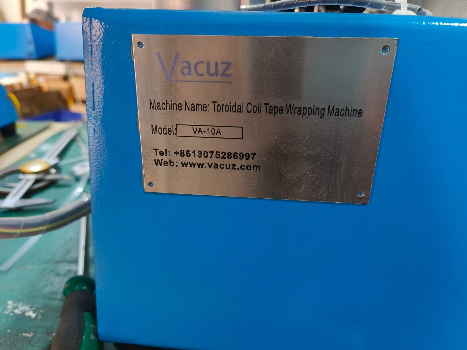 Vacuz Customize 10mm Tape Semi Automatic Toroidal Inductor Core Coil Wrapping Machine to Thailand