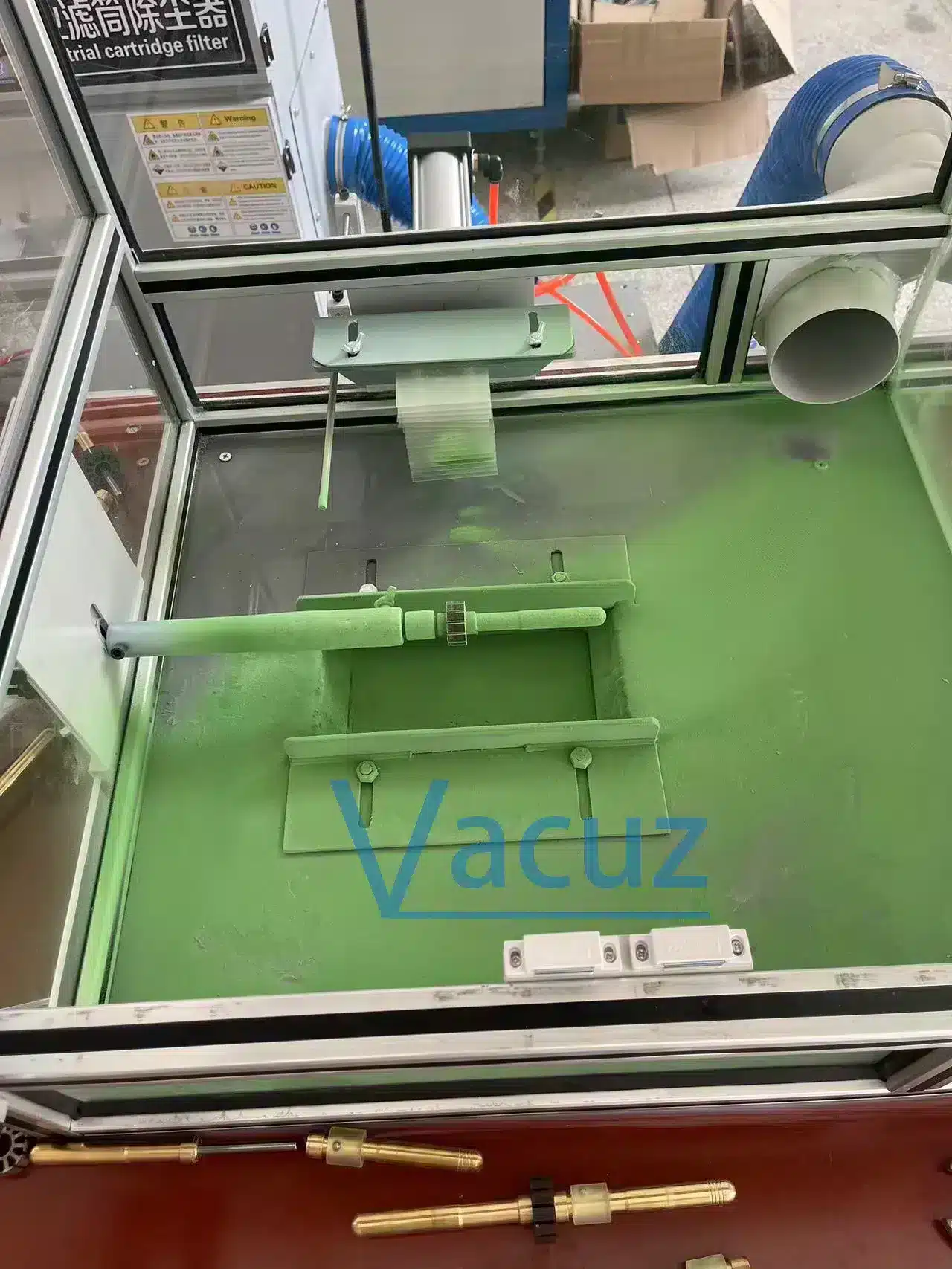 立式实验室型自动静电环氧粉末喷涂机，用于无人机转子定子 BLDC FPV UAV 电机铁芯