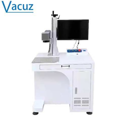 30W50W100W Vacuz Fiber Laser Marking Machine for Transformer Toroidal Motor Bobbin Stator Coil Air Cooled Supports AI DXF DST Home Use