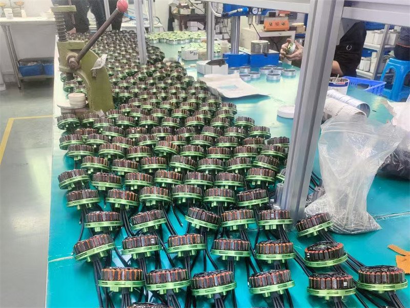 Agriculture Drone Motor Automatic FPV UAV Stator Coil Winding Magnets Insertion Shaft Pressing Machine Production Line