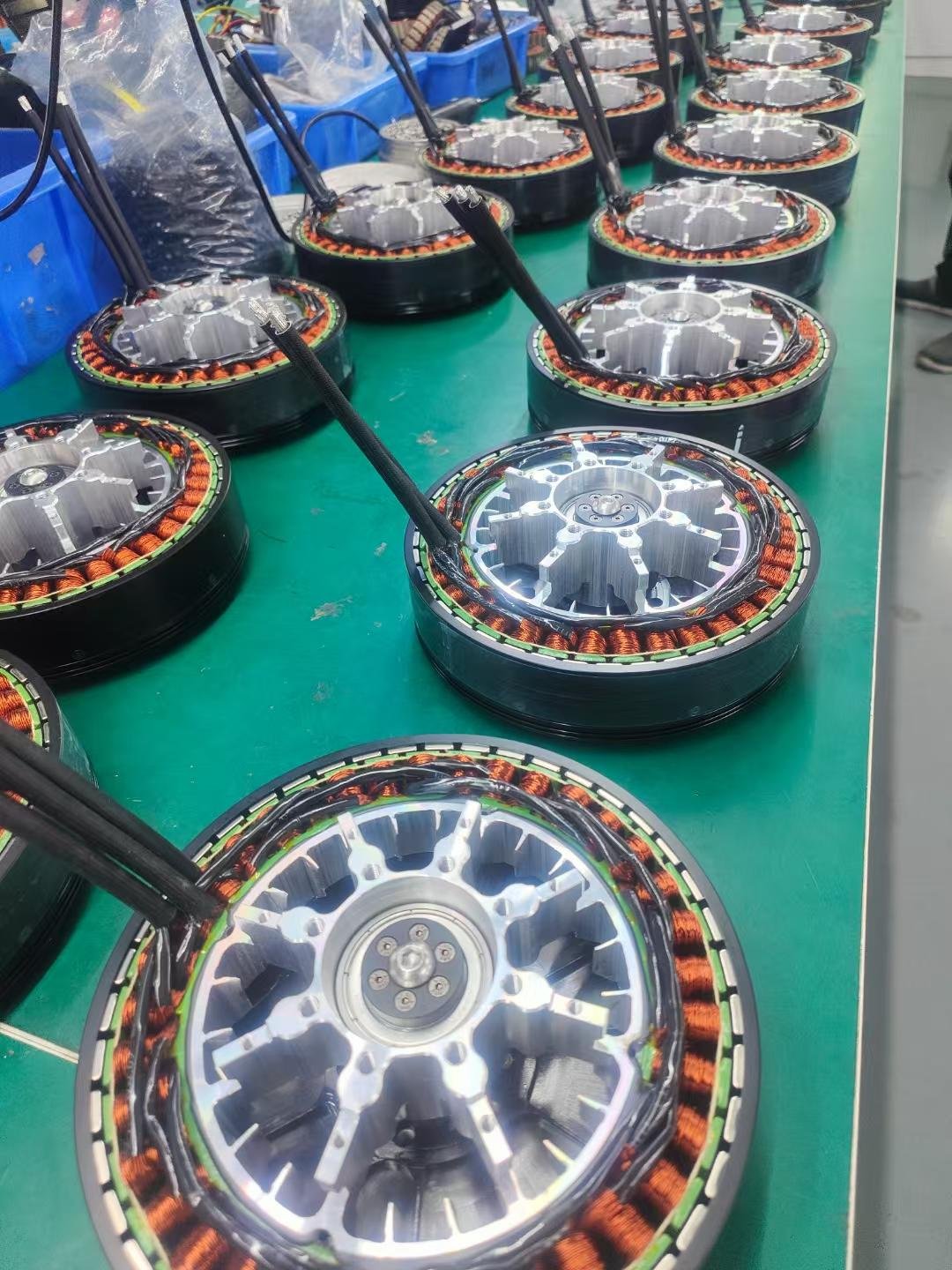 Agriculture Drone Motor Automatic FPV UAV Stator Coil Winding Magnets Insertion Shaft Pressing Machine Production Line