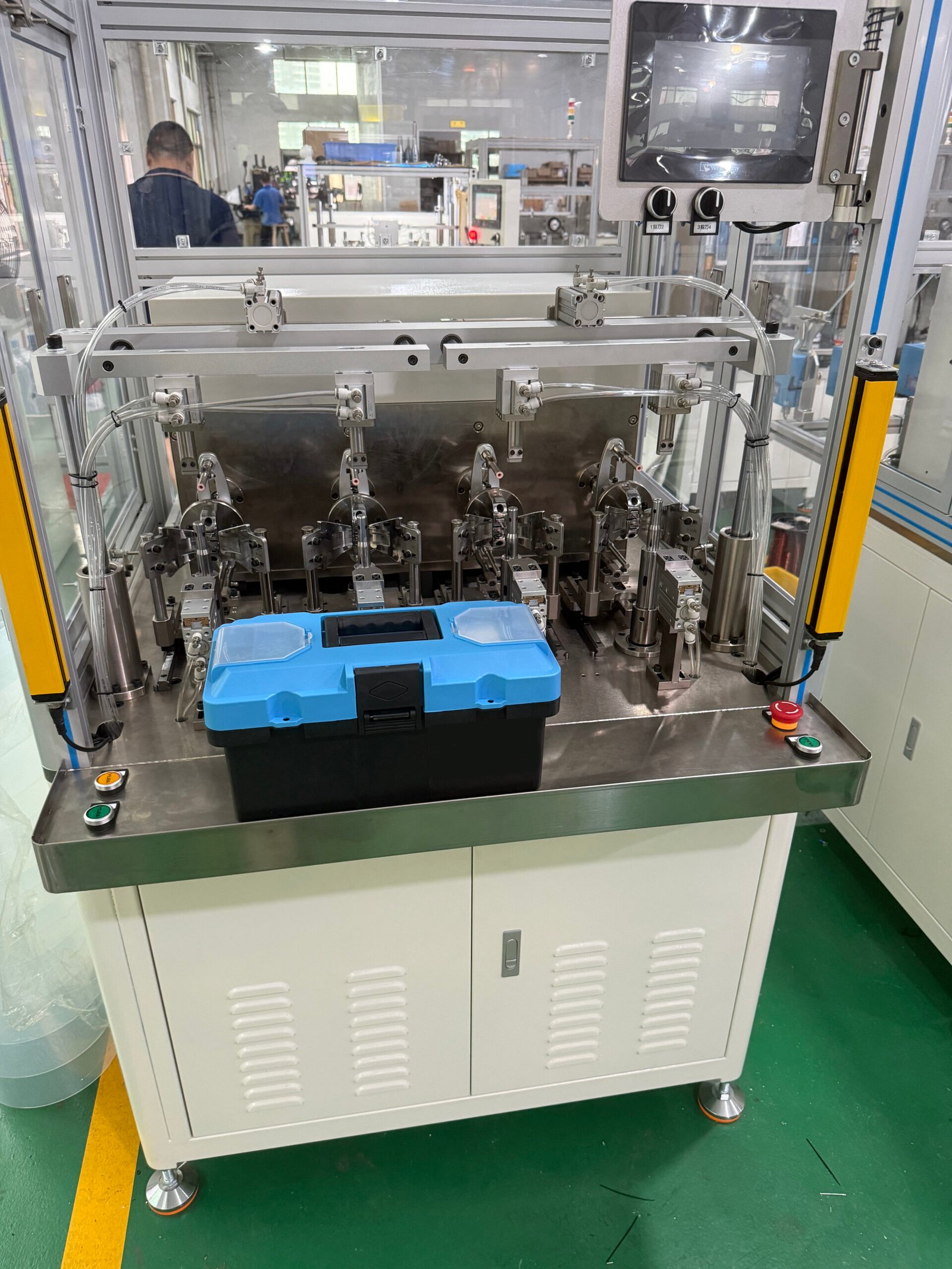 Vacuz 4 Stations DC Ceiling Fan Motor Automatic Outer Stator Coil Winding Machine Equipment