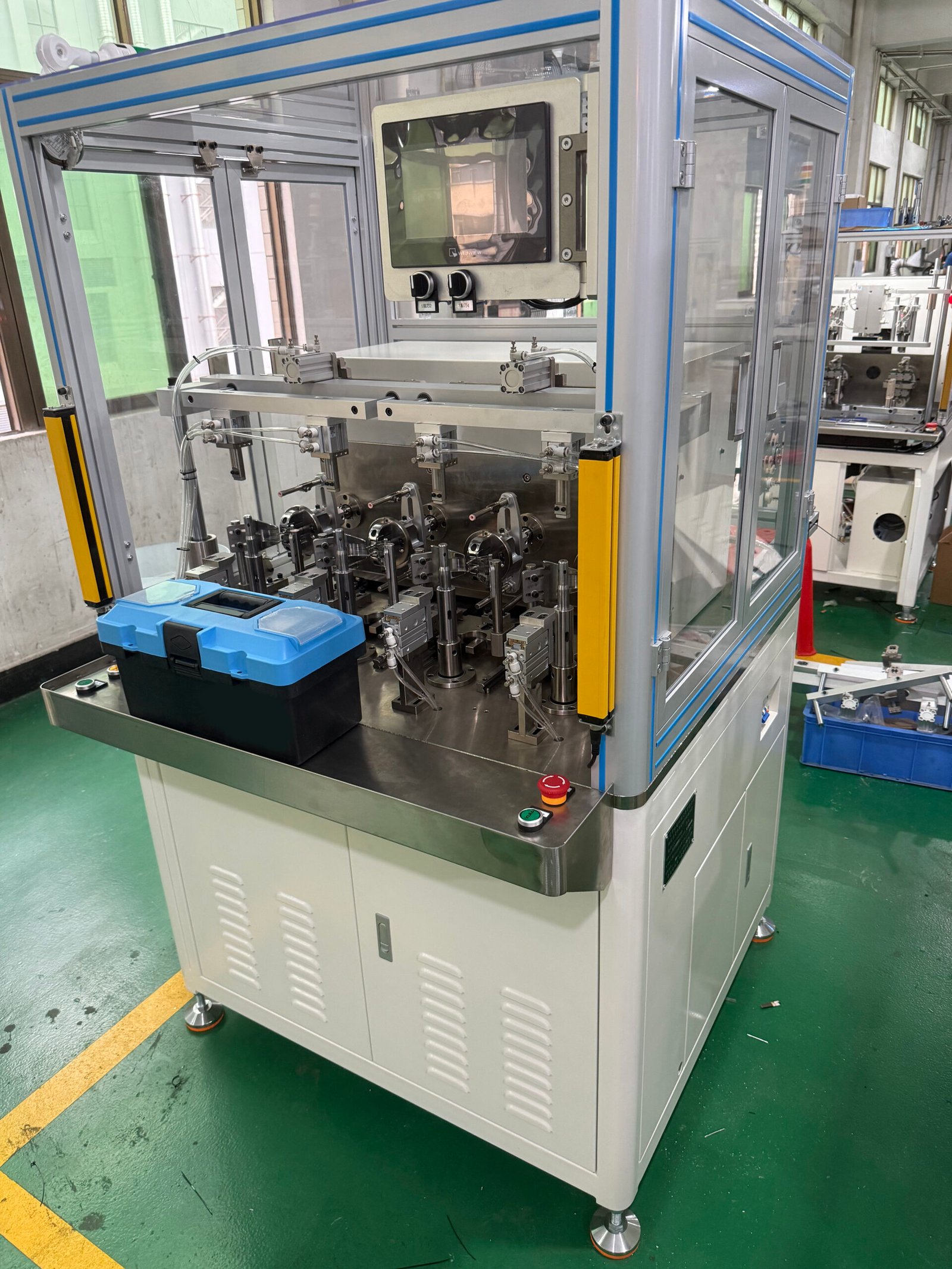 Vacuz 4 Stations DC Ceiling Fan Motor Automatic Outer Stator Coil Winding Machine Equipment